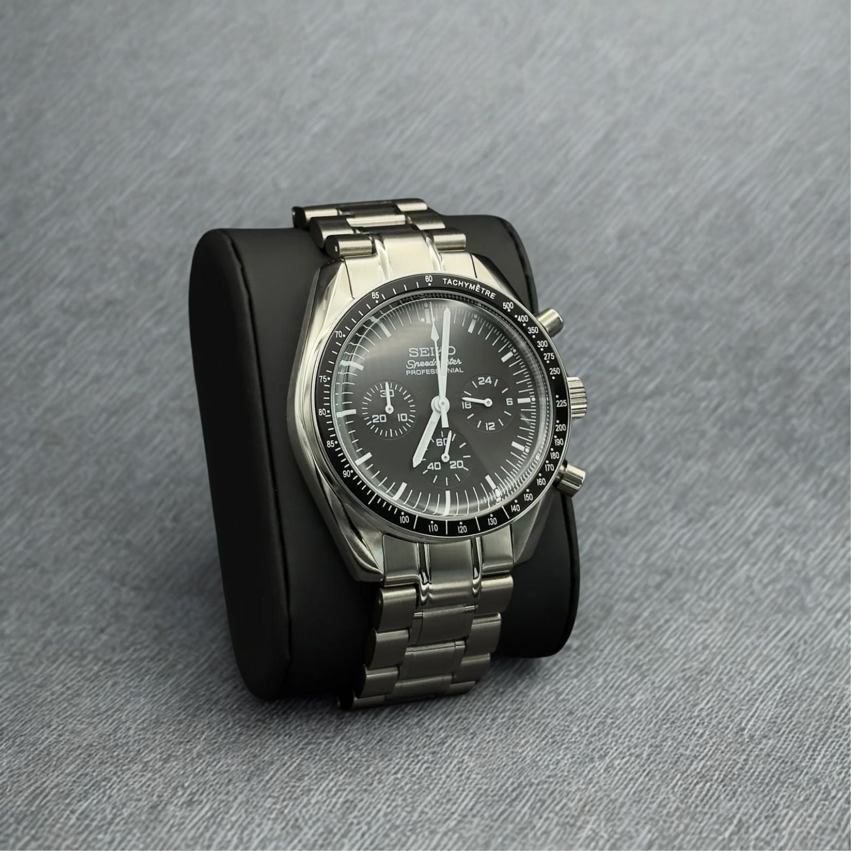 SEIKO MOD SPEEDMASTER | NOIR