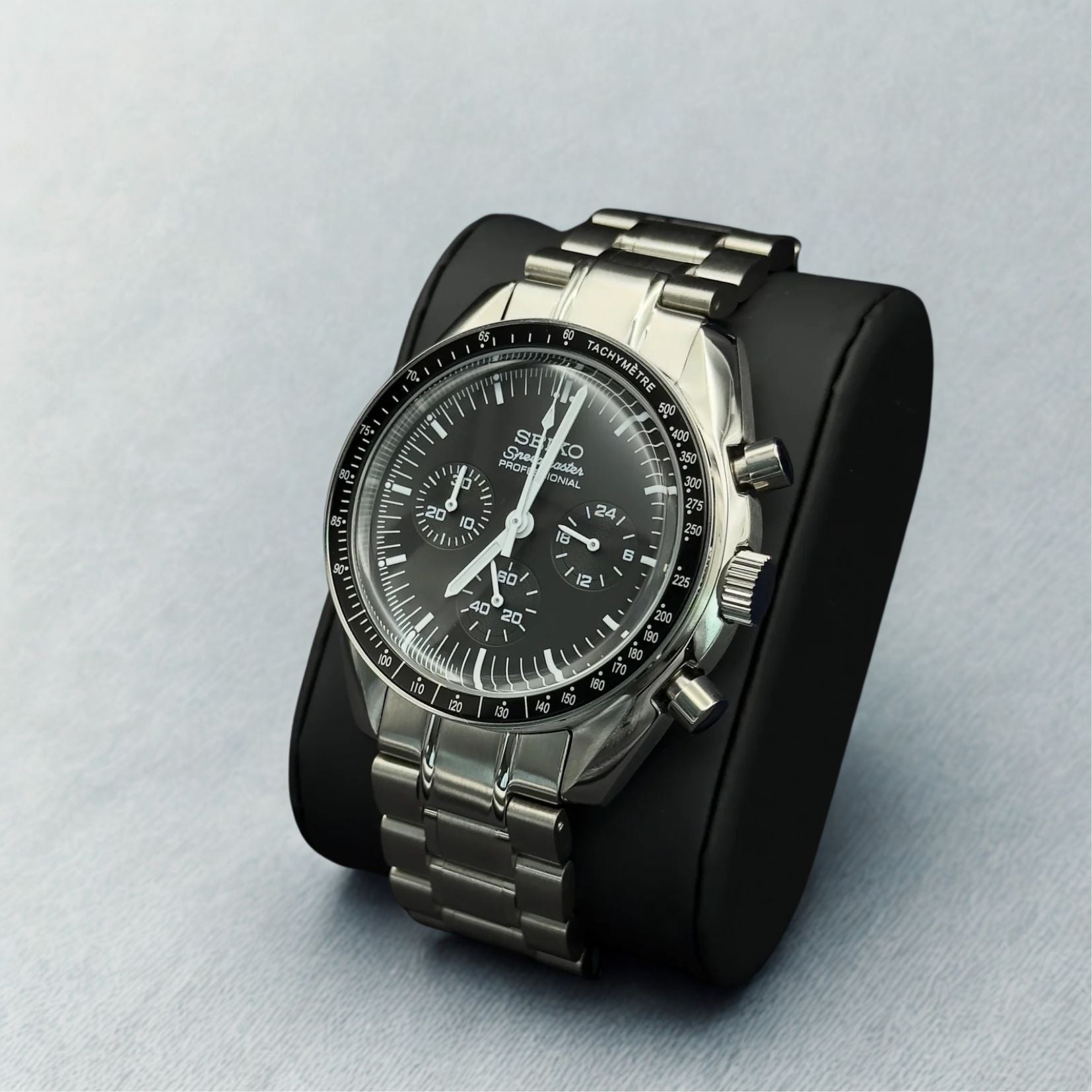 SEIKO MOD SPEEDMASTER | NOIR