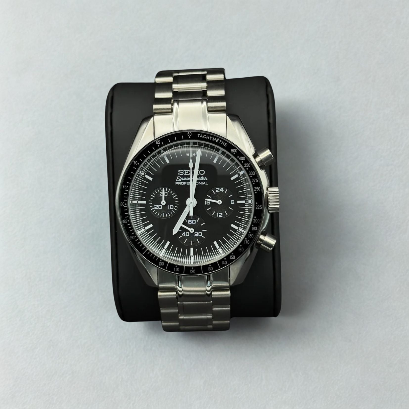 SEIKO MOD SPEEDMASTER | NOIR