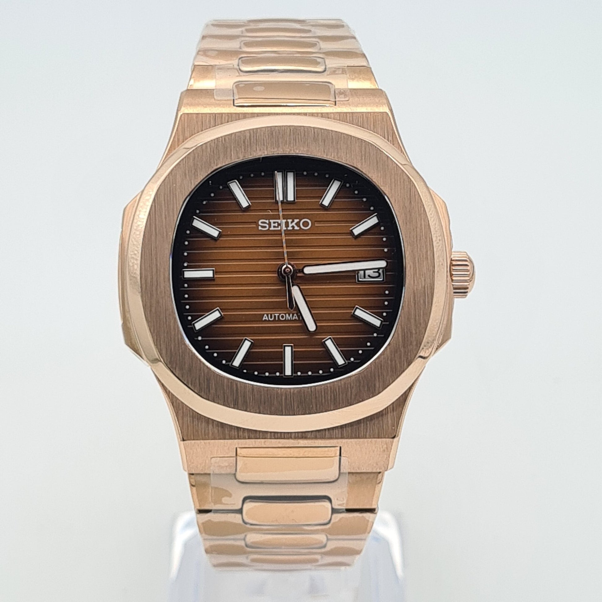 SEIKO MOD NAUTILUS | MARRON OR ROSE