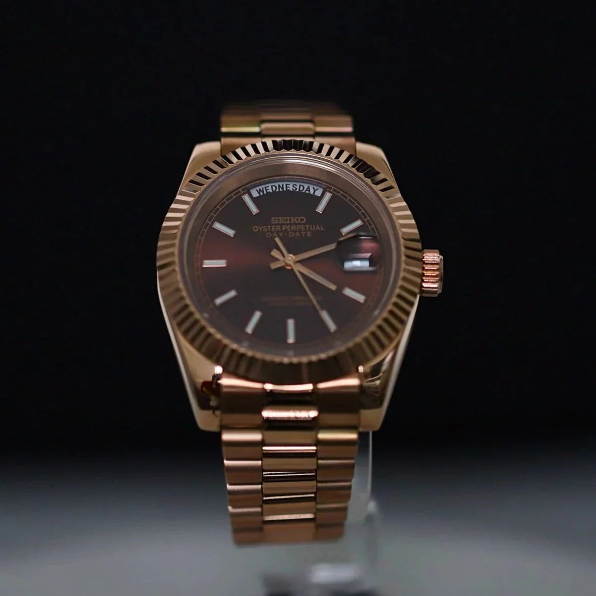 SEIKO MOD DAY DATE | CHOCOLAT OR