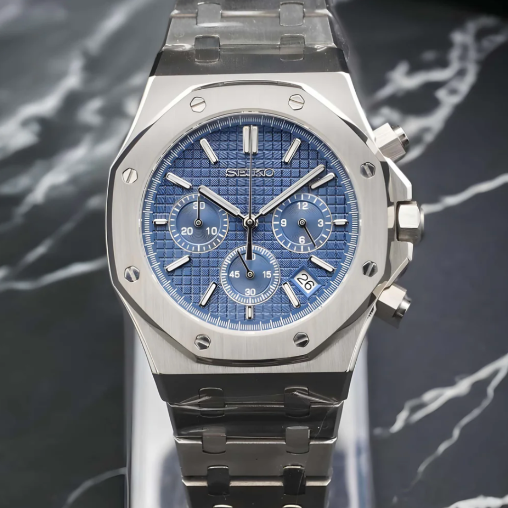 SEIKO MOD ROYAL OAK | CHRONOS BLEU