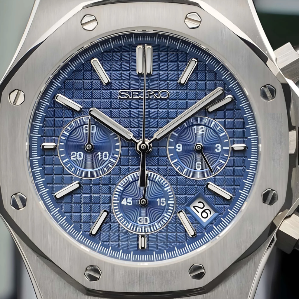 SEIKO MOD ROYAL OAK | CHRONOS BLEU