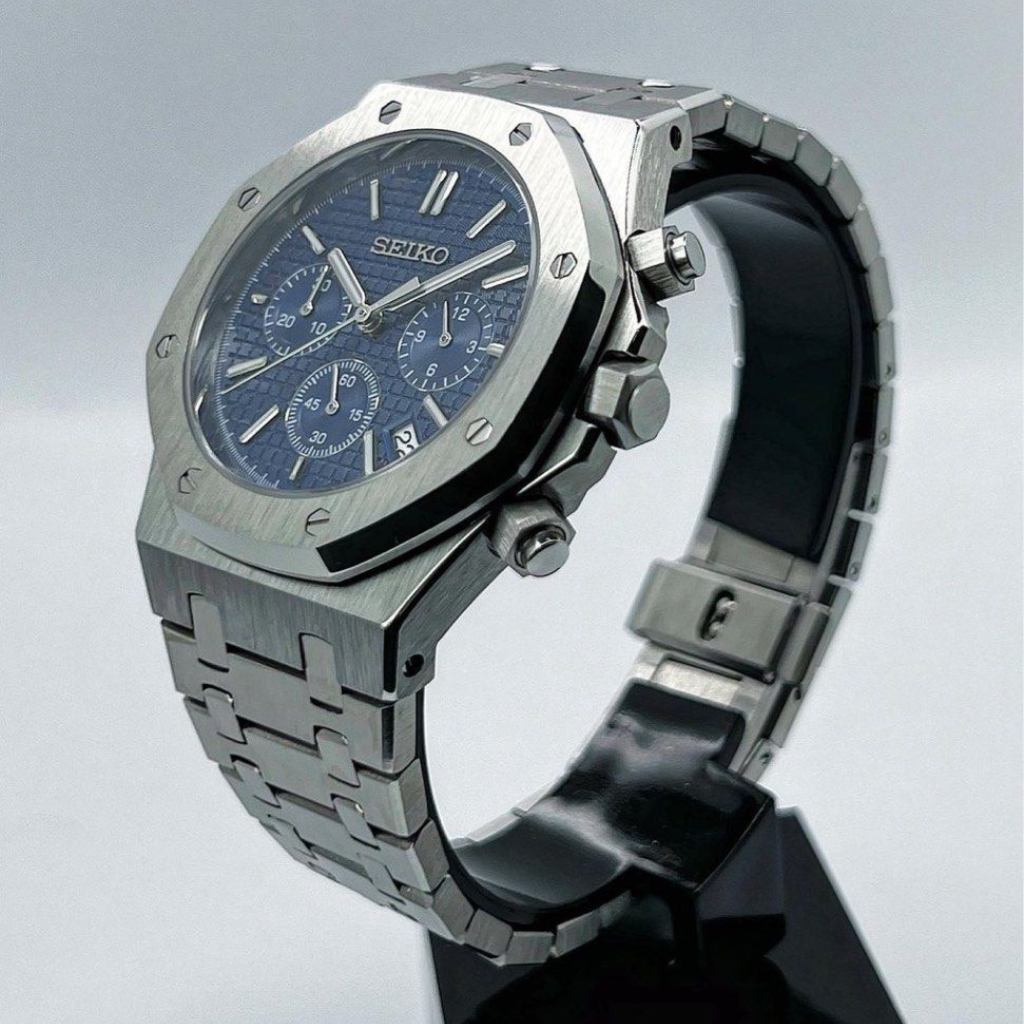 SEIKO MOD ROYAL OAK | CHRONOS BLEU