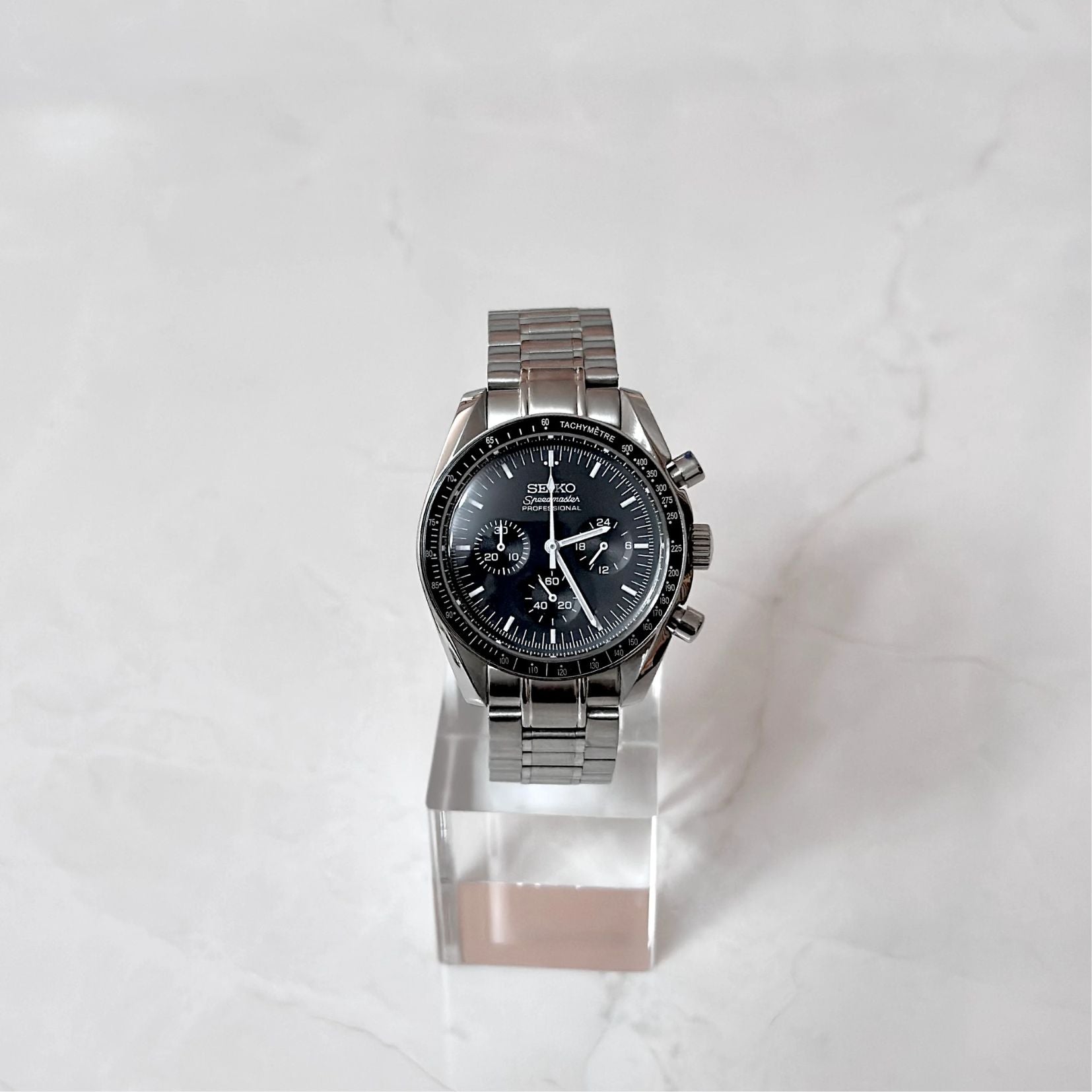 SEIKO MOD SPEEDMASTER | NOIR
