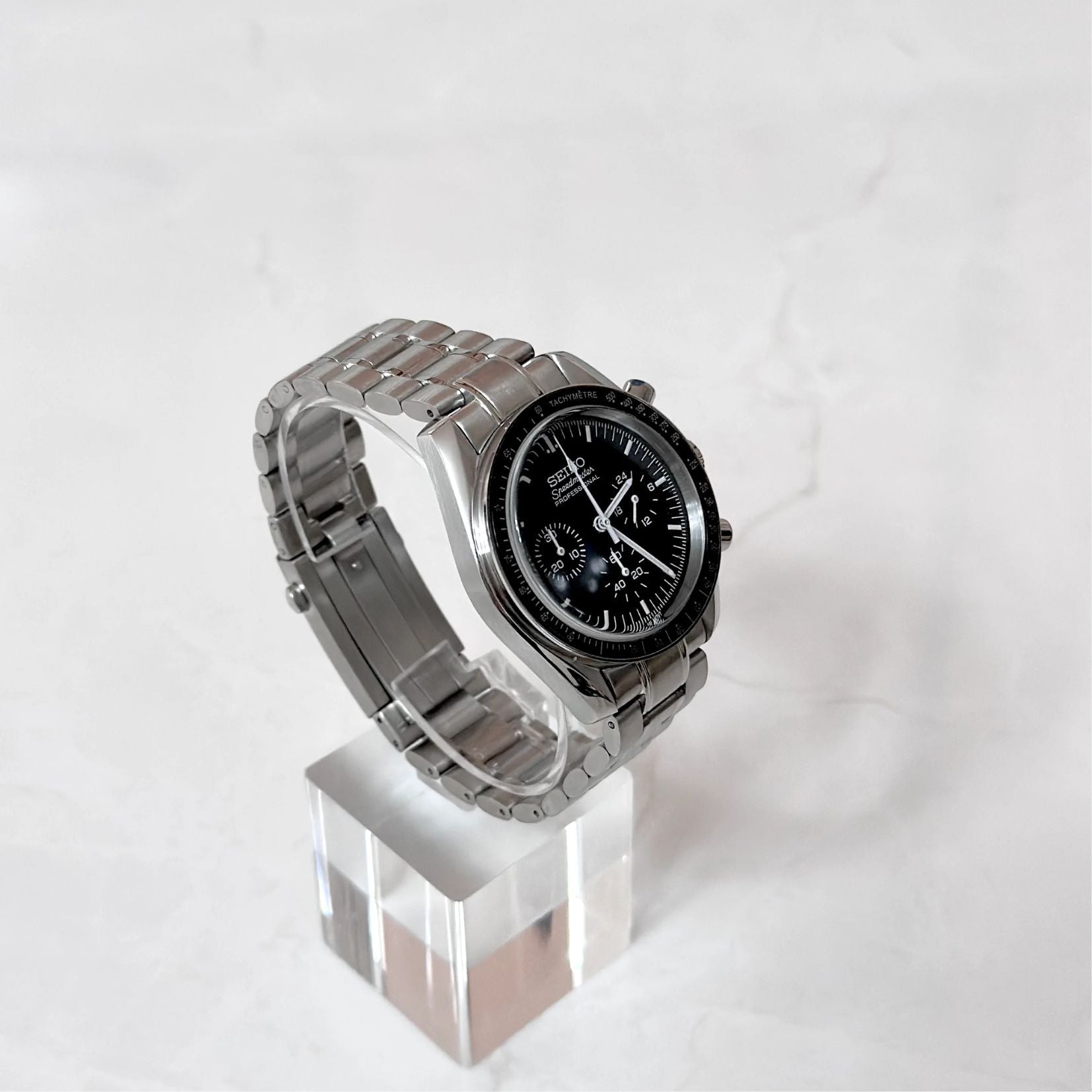 SEIKO MOD SPEEDMASTER | NOIR