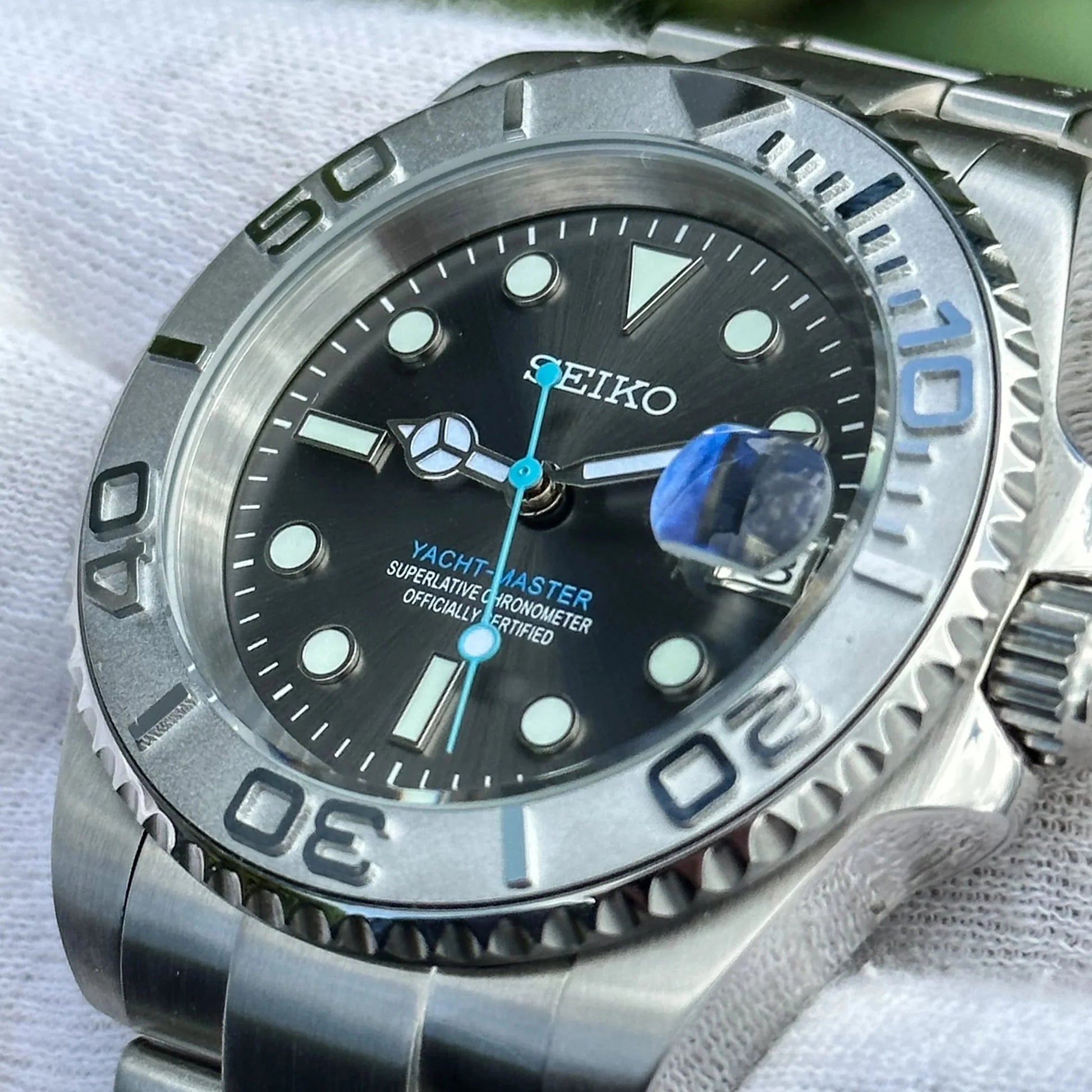 SEIKO MOD YACHTMASTER | BLEU GRIS