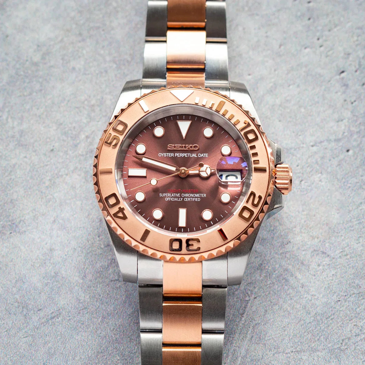 SEIKO MOD YACHTMASTER | OR ROSE