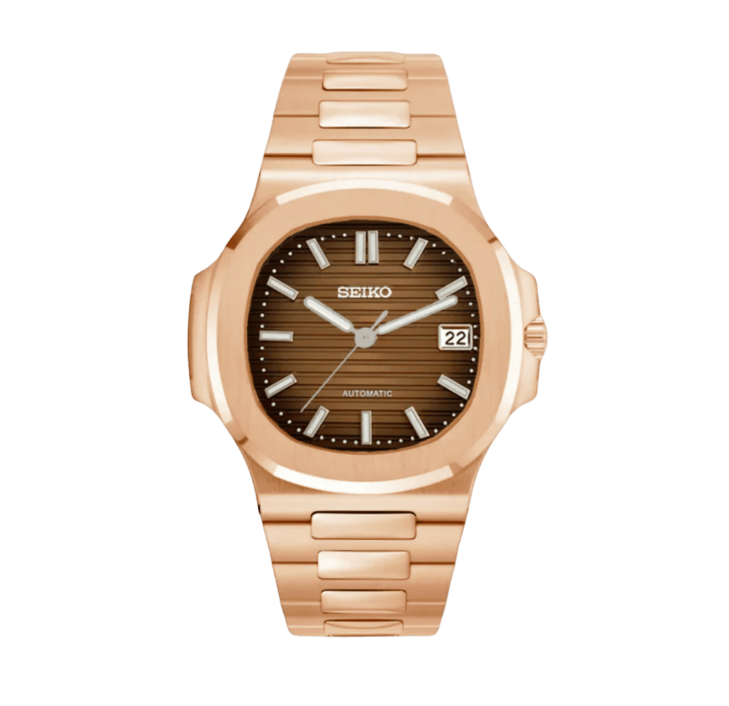 SEIKO MOD NAUTILUS | MARRON OR ROSE