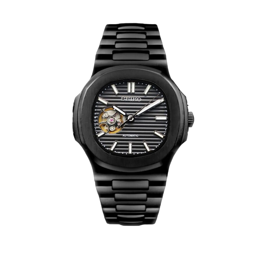 SEIKO MOD NAUTILUS | NOIR SQUELETTE