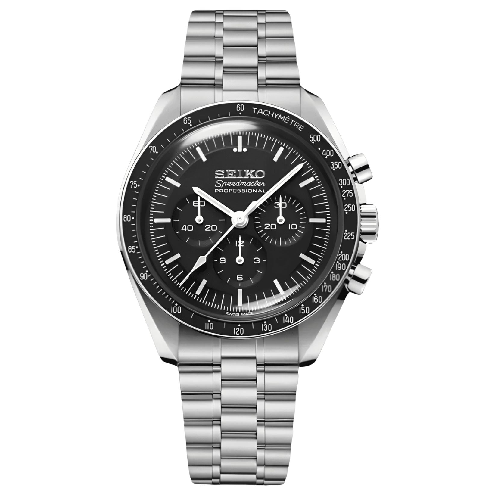 SEIKO MOD SPEEDMASTER | NOIR