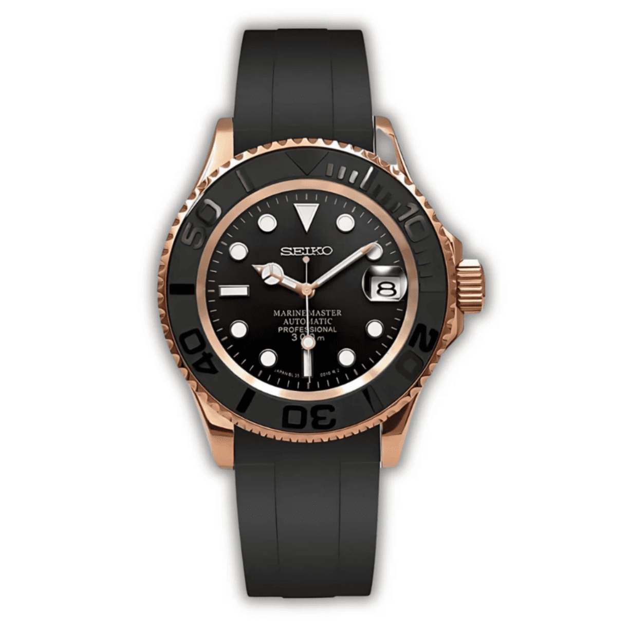 SEIKO MOD YACHTMASTER | OR ROSE NOIR