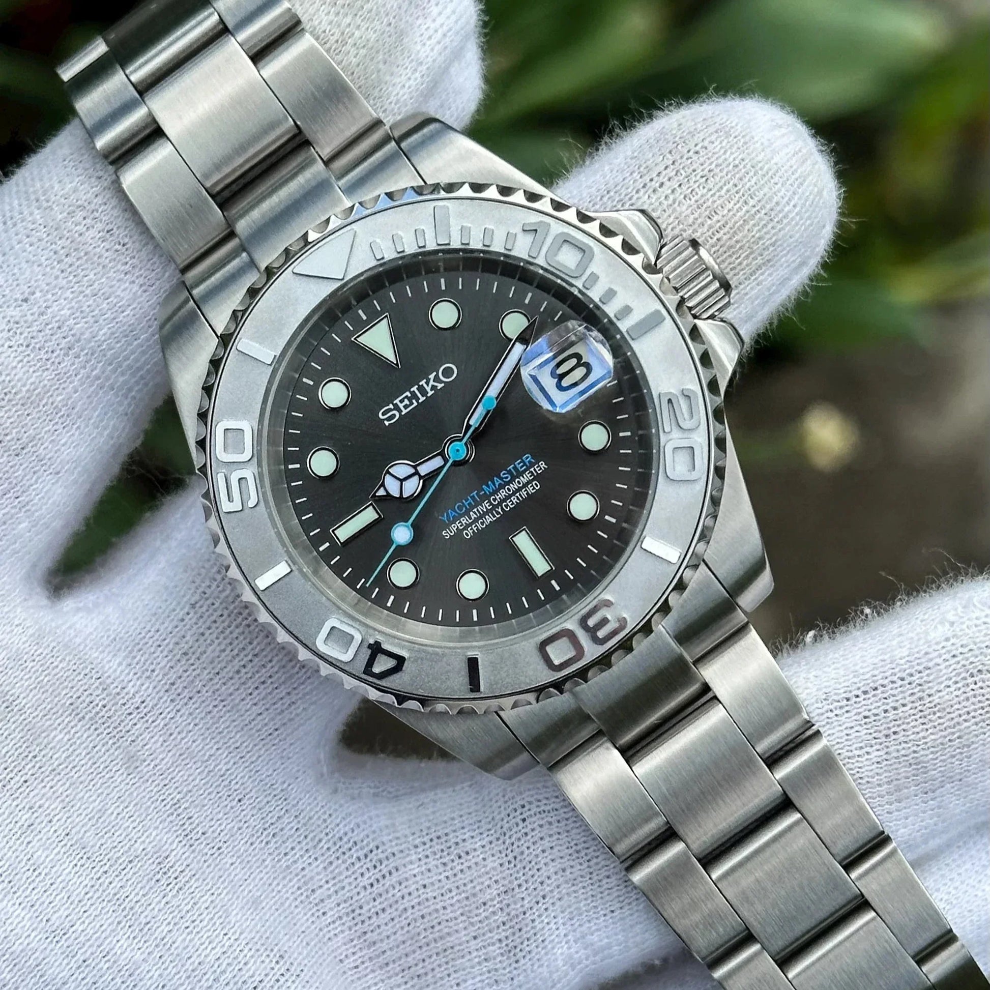 SEIKO MOD YACHTMASTER | BLEU GRIS